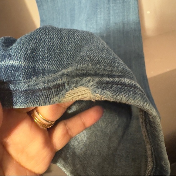 7 For All Mankind Flare Denim Pants Blue Women Size 28 - Picture 9 of 10